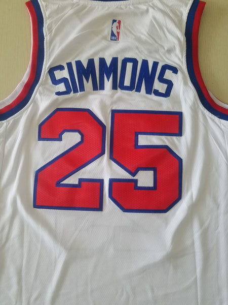 Men 25 Ben Simmons Jersey White Philadelphia 76ers Jersey Swingman - fastssd - NBA Jersey - nRevo