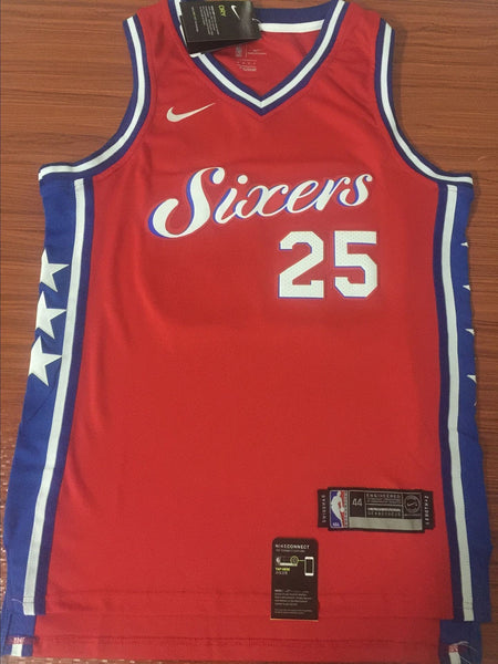 Men 25 Ben Simmons 76ers Jersey Red City Edition Philadelphia 76ers Jersey - fastssd - NBA Jersey - nRevo