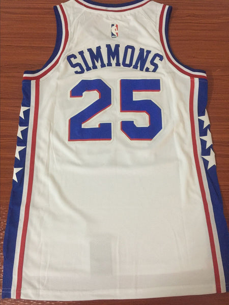 Men 25 Ben Simmons Jersey White Swingman Philadelphia 76ers Jersey Fanatics - fastssd - NBA Jersey - nRevo