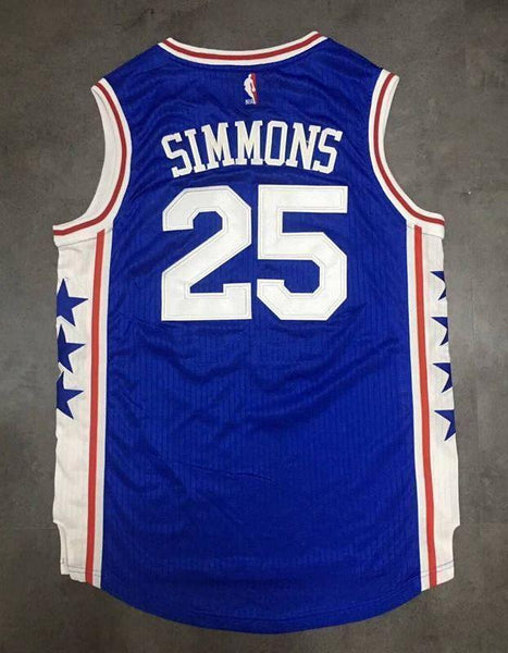 Men 25 Ben Simmons 76ers Jersey Blue Philadelphia 76ers Jersey Special - fastssd - NBA Jersey - nRevo