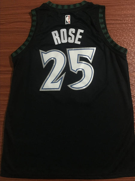 Men 25 Derrick Rose Jersey Black Minnesota Timberwolves Jersey Swingman Fanatics - fastssd - NBA Jersey - nRevo