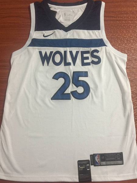 Men 25 Derrick Rose Jersey White Minnesota Timberwolves Jersey Swingman Fanatics - fastssd - NBA Jersey - nRevo