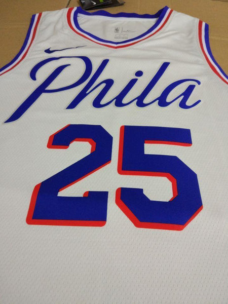Men 25 Ben Simmons Jersey White Philadelphia 76ers Jersey Special - fastssd - NBA Jersey - nRevo
