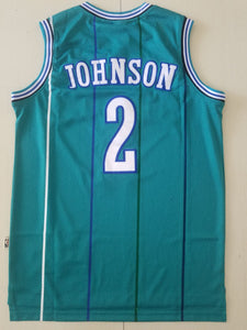 Men 2 Larry Johnson Jersey Blue Charlotte Hornets Jersey Fanatics - fastssd - NBA Jersey - nRevo