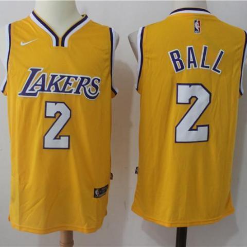 Men 2 Lonzo Ball Jersey Yellow Los Angeles Lakers Swingman Fanatics - fastssd - NBA Jersey - nRevo