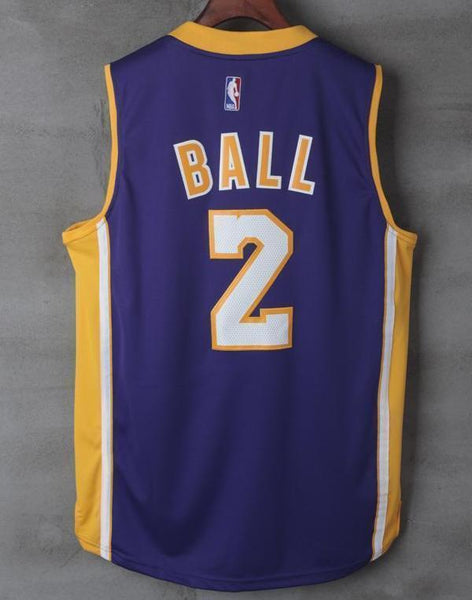 Men 2 Lonzo Ball Swingman Jersey Purple Los Angeles Lakers Jersey Swingman - fastssd - NBA Jersey - nRevo