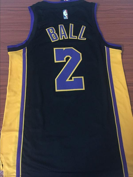 Men 2 Lonzo Ball Jersey Black Los Angeles Lakers Jersey Swingman Fanatics - fastssd - NBA Jersey - nRevo