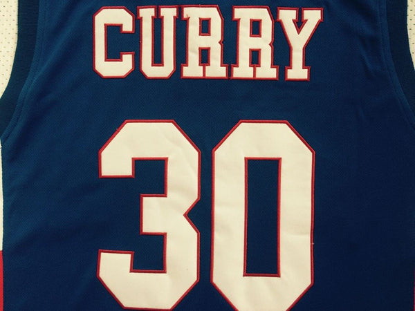 Men 30 Stephen Curry Jersey Blue Knights High School Jersey Swingman Fanatics