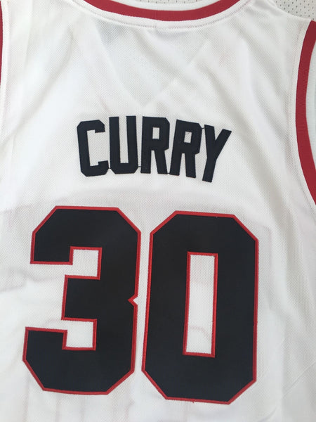 Men 30 Stephen Curry Jersey White Davidson College Jersey Swingman Fanatics