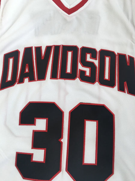 Men 30 Stephen Curry Jersey White Davidson College Jersey Swingman Fanatics