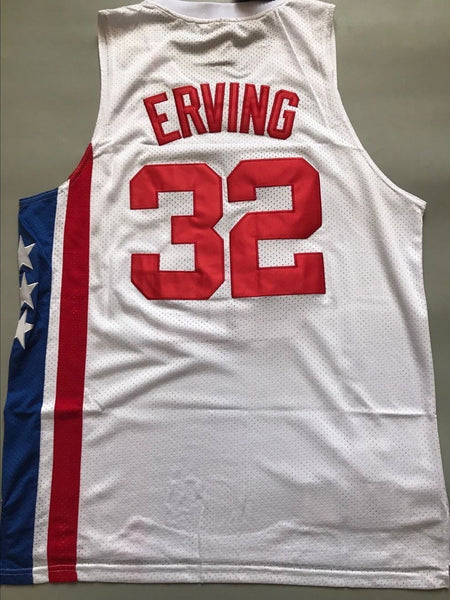 Men 32 Julius Erving Jersey New York Nets White Hardwood Classic - fastssd - NBA Jersey - nRevo