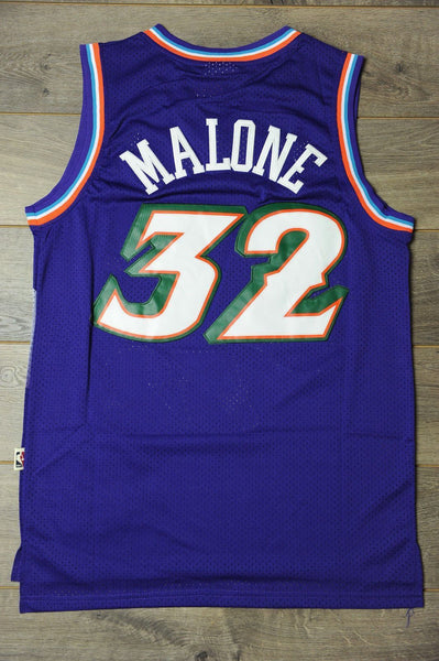Men 32 Karl Malone Jersey Purple Utah Jazz Jersey Throwback Swingman - fastssd - NBA Jersey - nRevo