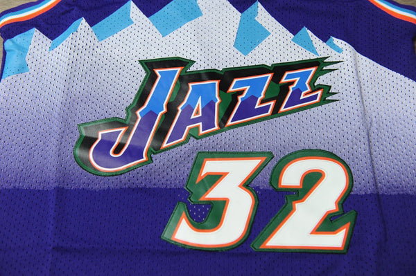Men 32 Karl Malone Jersey Purple Utah Jazz Jersey Throwback Swingman - fastssd - NBA Jersey - nRevo