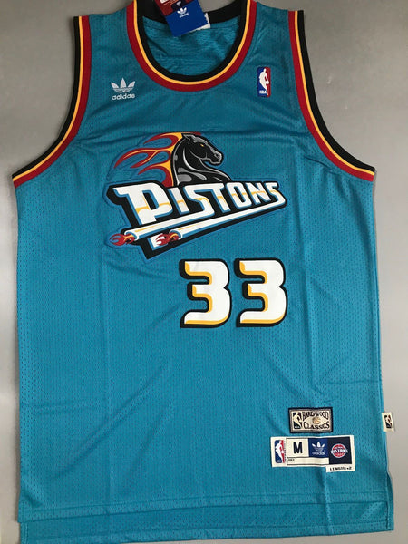 Men 33 Grant Hill Jersey Green Detroit Pistons Throwback Swingman Fanatics - fastssd - NBA Jersey - nRevo