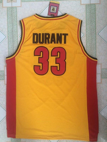 Men 33 Kevin Durant Jersey Orange Oak Hill Jersey Swingman Fanatics