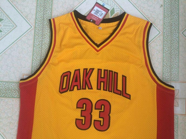 Men 33 Kevin Durant Jersey Orange Oak Hill Jersey Swingman Fanatics