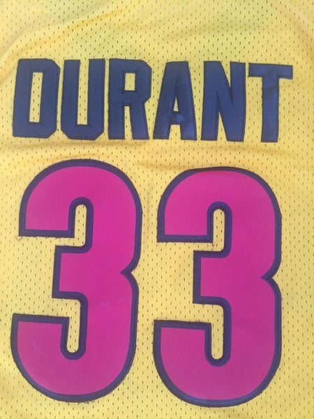 Men 33 Kevin Durant Jersey Orange Oak Hill Jersey Swingman Fanatics