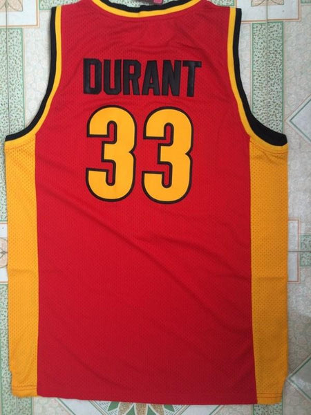 Men 33 Kevin Durant Jersey Red Oak Hill Jersey Swingman Fanatics