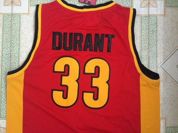 Men 33 Kevin Durant Jersey Red Oak Hill Jersey Swingman Fanatics