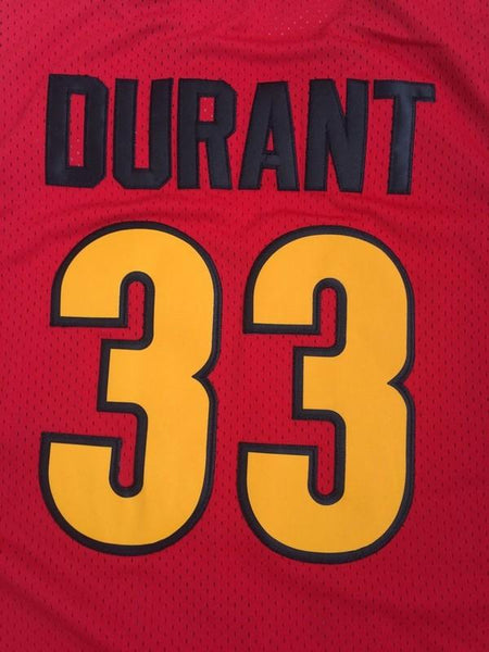 Men 33 Kevin Durant Jersey Red Oak Hill Jersey Swingman Fanatics