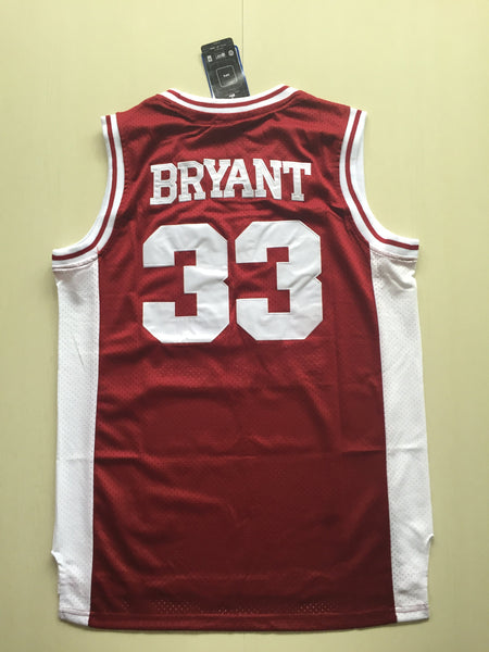 Men 33 Kobe Bryant Jersey Red Lower Merion Jersey Swingman - fastssd - NBA Jersey - nRevo