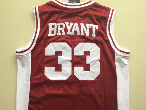 Men 33 Kobe Bryant Jersey Red Lower Merion Jersey Swingman - fastssd - NBA Jersey - nRevo