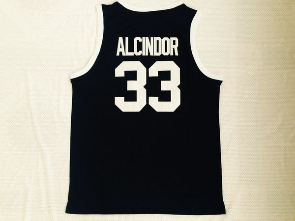 Men 33 Lew Alcindor Jersey Black Power Memorial Academy Jersey Swingman - fastssd - NBA Jersey - nRevo