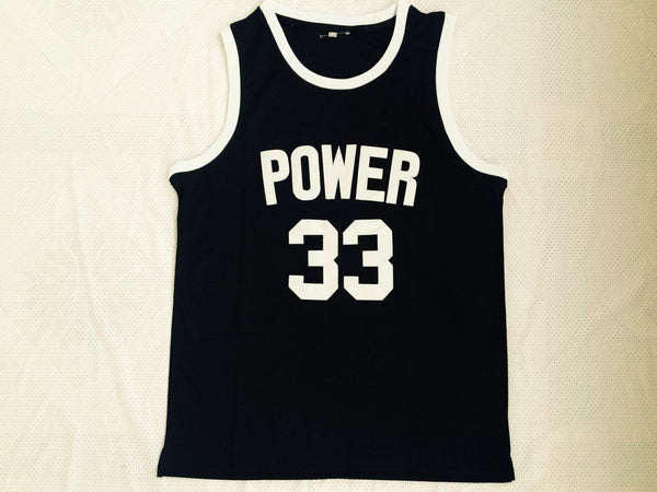 Men 33 Lew Alcindor Jersey Black Power Memorial Academy Jersey Swingman - fastssd - NBA Jersey - nRevo
