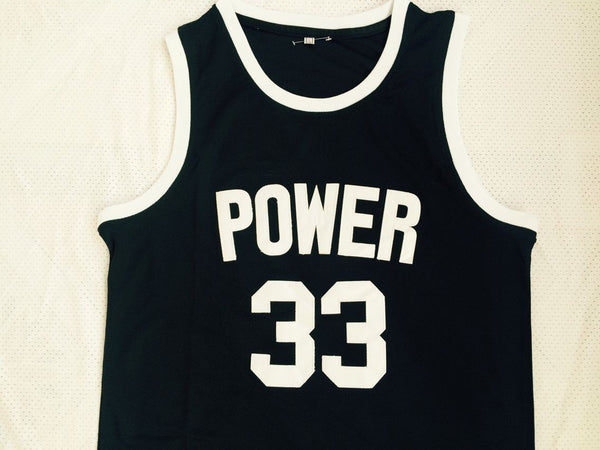 Men 33 Lew Alcindor Jersey Black Power Memorial Academy Jersey Swingman - fastssd - NBA Jersey - nRevo