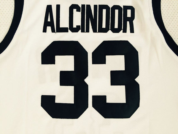 Men 33 Lew Alcindor Jersey White Power Memorial Academy Jersey Swingman - fastssd - NBA Jersey - nRevo