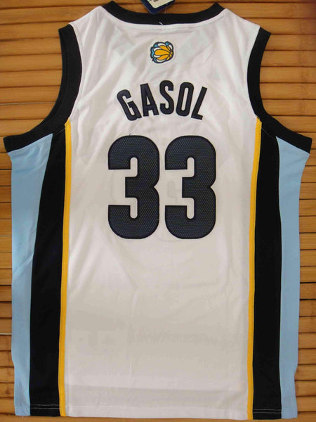 Men 33 Marc Gasol Jersey White Memphis Grizzlies Swingman - fastssd - NBA Jersey - nRevo