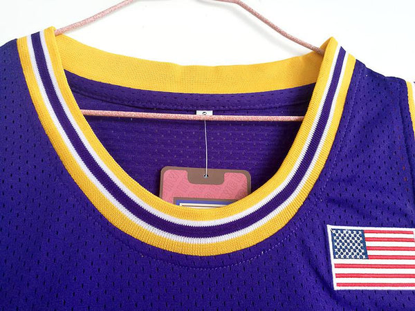 Men 33 Shaquille O'Nealr Jersey Purple LSU Tiger Jersey Swingman Fanatics