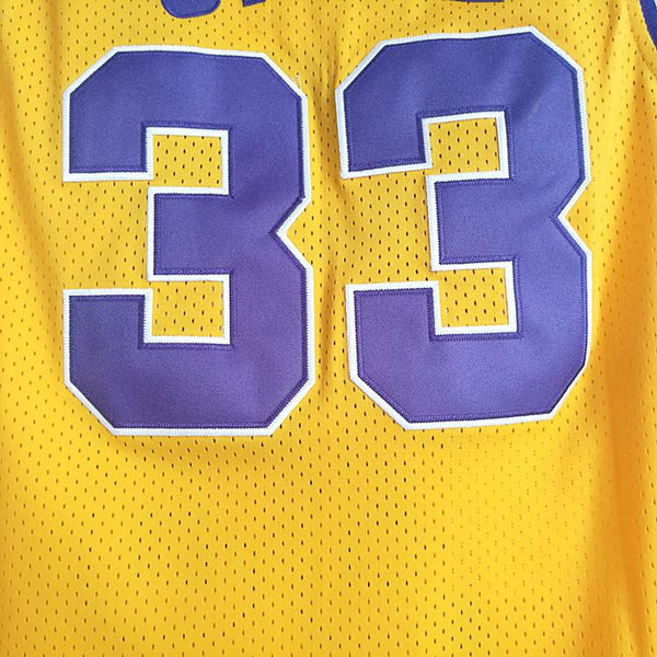 Men 33 Shaquille O'Nealr Jersey Yellow LSU Tiger Jersey Swingman Fanatics