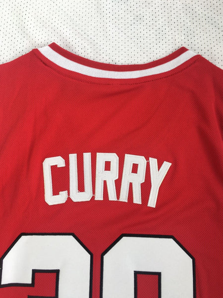Men 30 Stephen Curry Jersey Red Davidson College Jersey Swingman Fanatics