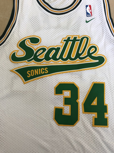 Men 34 Ray Allen Jersey White Seattle Supersonics Jersey Swingman Fanatics - fastssd - NBA Jersey - nRevo