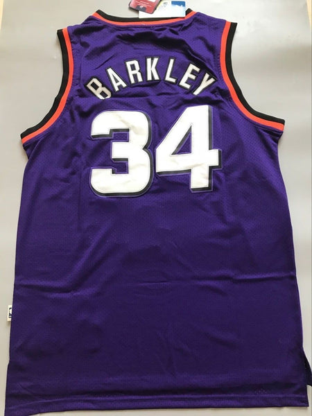 Men 34 Charles Barkley Jersey Purple Phoenix Suns Swingman Fanatics - fastssd - NBA Jersey - nRevo