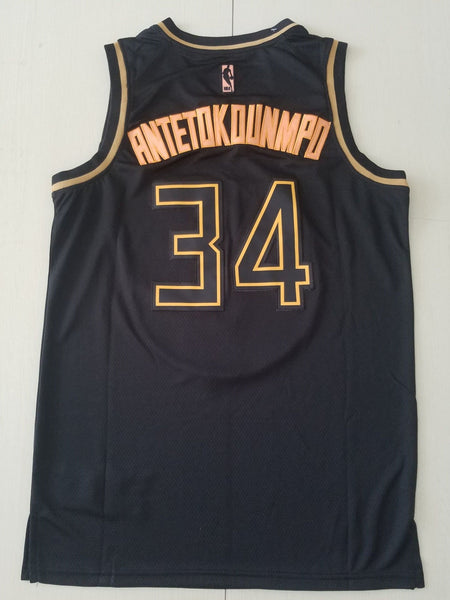 Men 34 Giannis Antetokounmpo Jersey Black Milwaukee Bucks Jersey Fanatics - fastssd - NBA Jersey - nRevo
