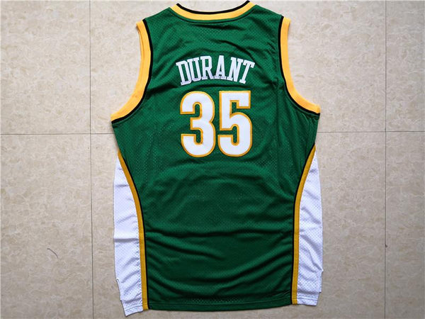 Men 35 Kevin Durant Jersey Green Seattle Supersonics Jersey Swingman Fanatics