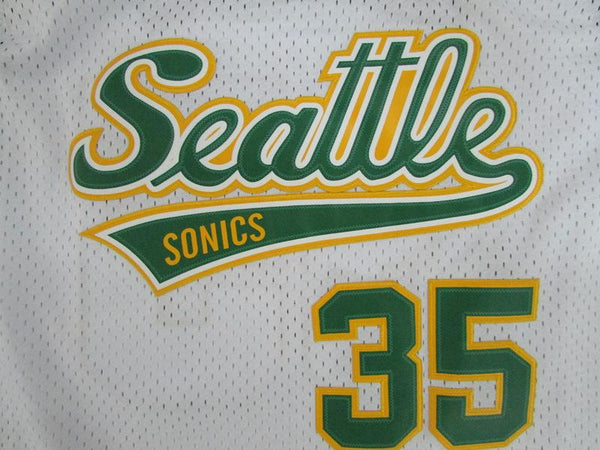 Men 35 Kevin Durant Jersey White Seattle Supersonics Jersey Swingman Fanatics