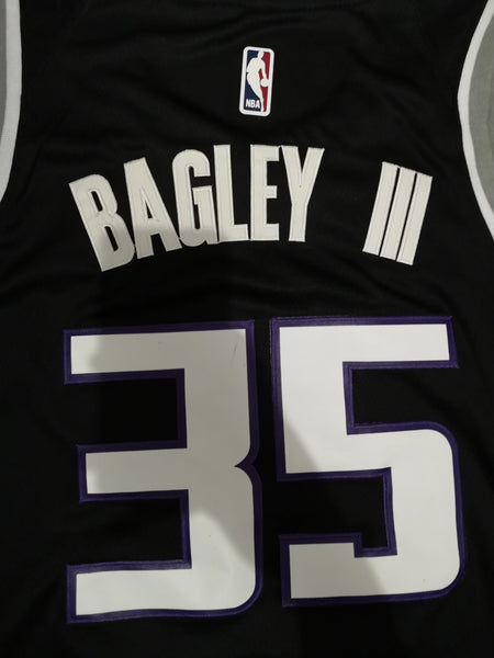 Men 35 Marvin Bagley III Jersey Black Sacramento Kings Jersey Swingman