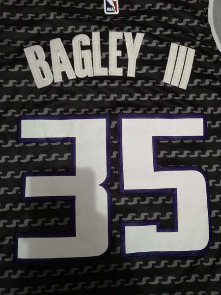 Men 35 Marvin Bagley III Jersey Special Black Sacramento Kings Jersey Swingman