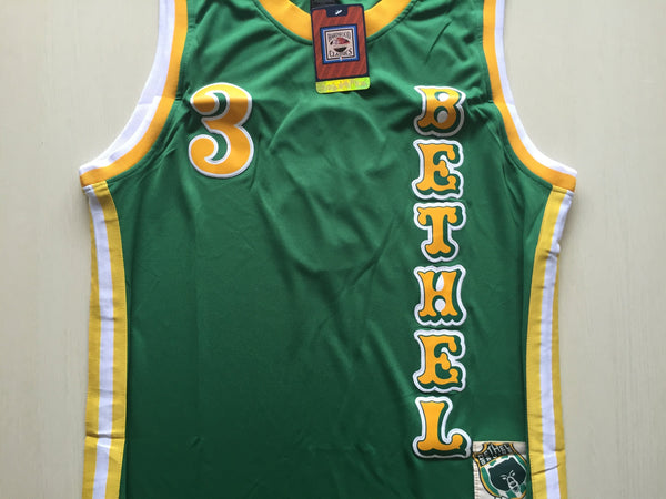 Men 3 Allen Iverson Jersey Green Bethel Highschool Jersey Fanatics - fastssd - NBA Jersey - nRevo
