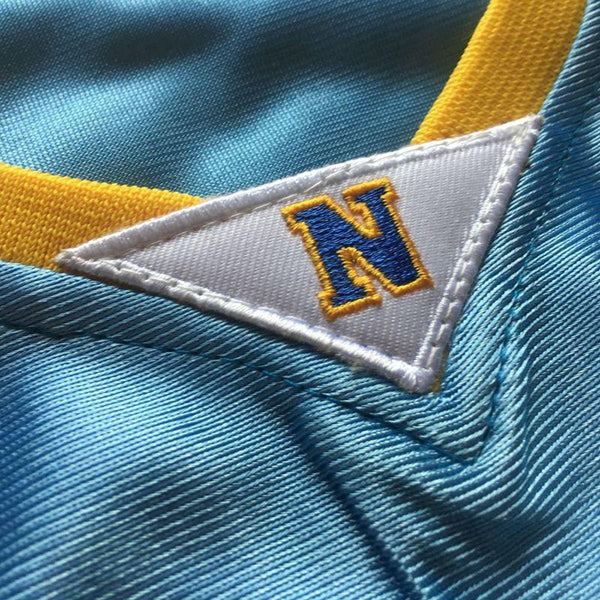 Men 3 Allen Iverson Jersey Light Blue Denver Nuggets Jersey Swingman - fastssd - NBA Jersey - nRevo