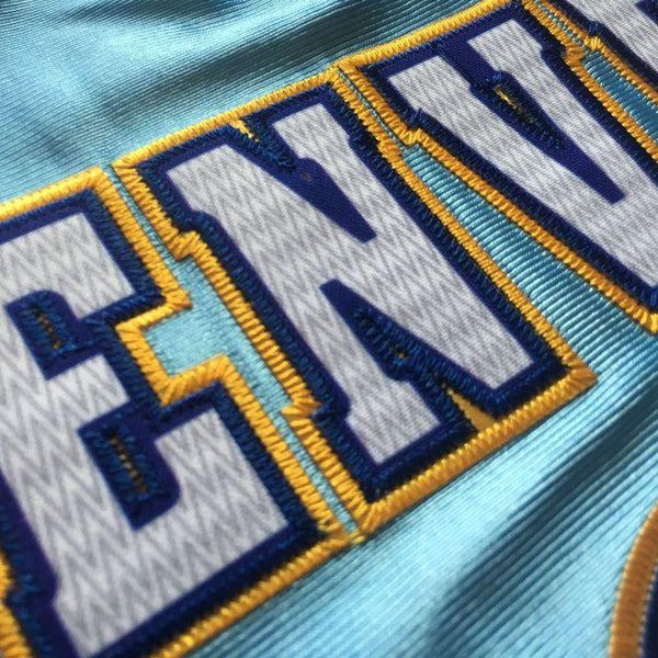 Men 3 Allen Iverson Jersey Light Blue Denver Nuggets Jersey Swingman - fastssd - NBA Jersey - nRevo