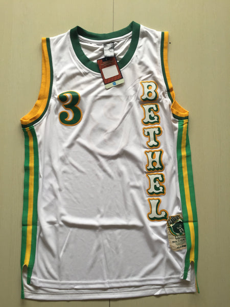 Men 3 Allen Iverson Jersey White Bethel Highschool Jersey Fanatics - fastssd - NBA Jersey - nRevo
