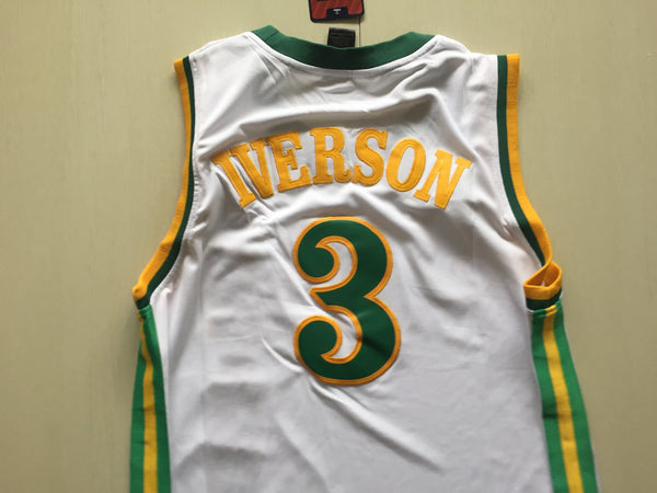 Men 3 Allen Iverson Jersey White Bethel Highschool Jersey Fanatics - fastssd - NBA Jersey - nRevo