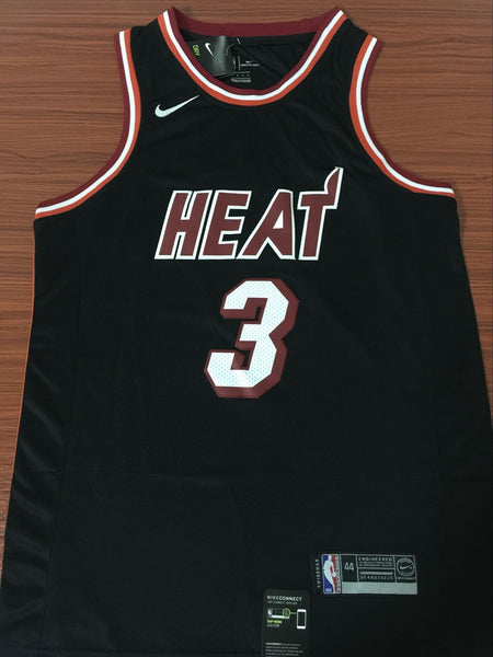 Men 3 Dwyane Wade Jersey Black Miami Heat Jersey Swingman Fanatics - fastssd - NBA Jersey - nRevo