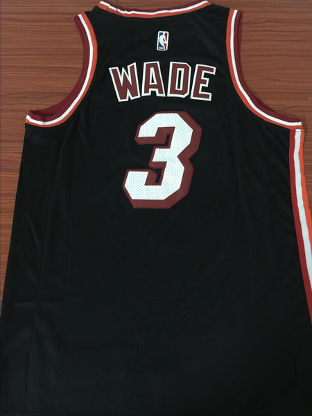 Men 3 Dwyane Wade Jersey Black Miami Heat Jersey Swingman Fanatics - fastssd - NBA Jersey - nRevo