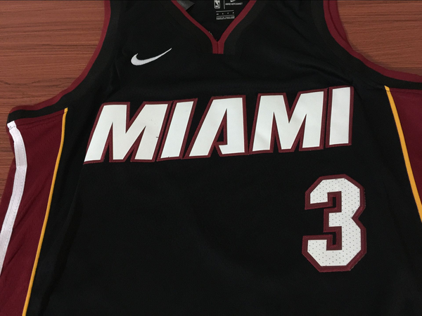 Men 3 Dwyane Wade Jersey Black Miami Heat Swingman Jersey Fanatics - fastssd - NBA Jersey - nRevo