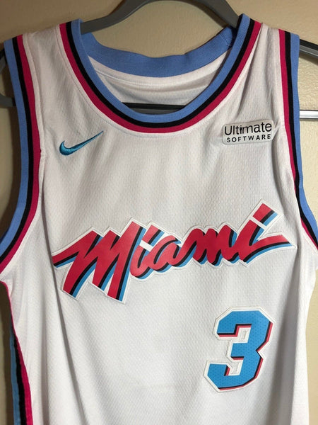 Men 3 Dwyane Wade City Jersey White Miami Heat jersey Fanatics Swingman - fastssd - NBA Jersey - nRevo